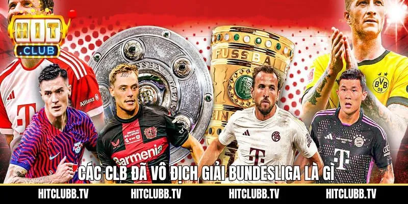Bundesliga là gì - Các câu lạc bộ đã từng vô địch Bundesliga 